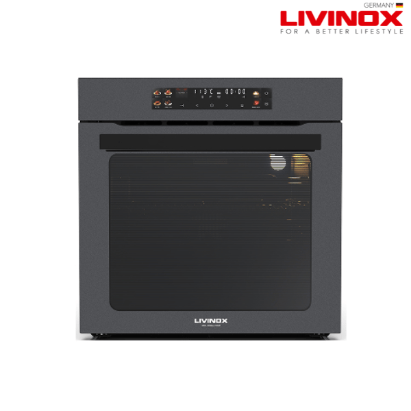 Livinox LCH-1016-90GM Hood + LGH-2016 2B-GM Hob + LBO-3016A-75GM Built-In Oven Package | Matte Grey