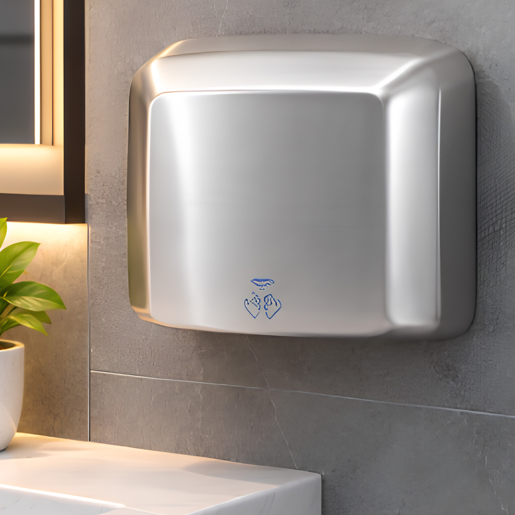 Onimi HD002SS 262 × 240 × 145mm Stainless Steel 304 Automatic Sensor Hand Dryer – 2500W AC 240V Wall Mounted