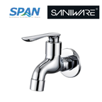 Saniware SWP-BR-3477A Chrome Wall Bib Tap Suitable for: Utility Sinks, Laundry Areas and General Household Washing Points