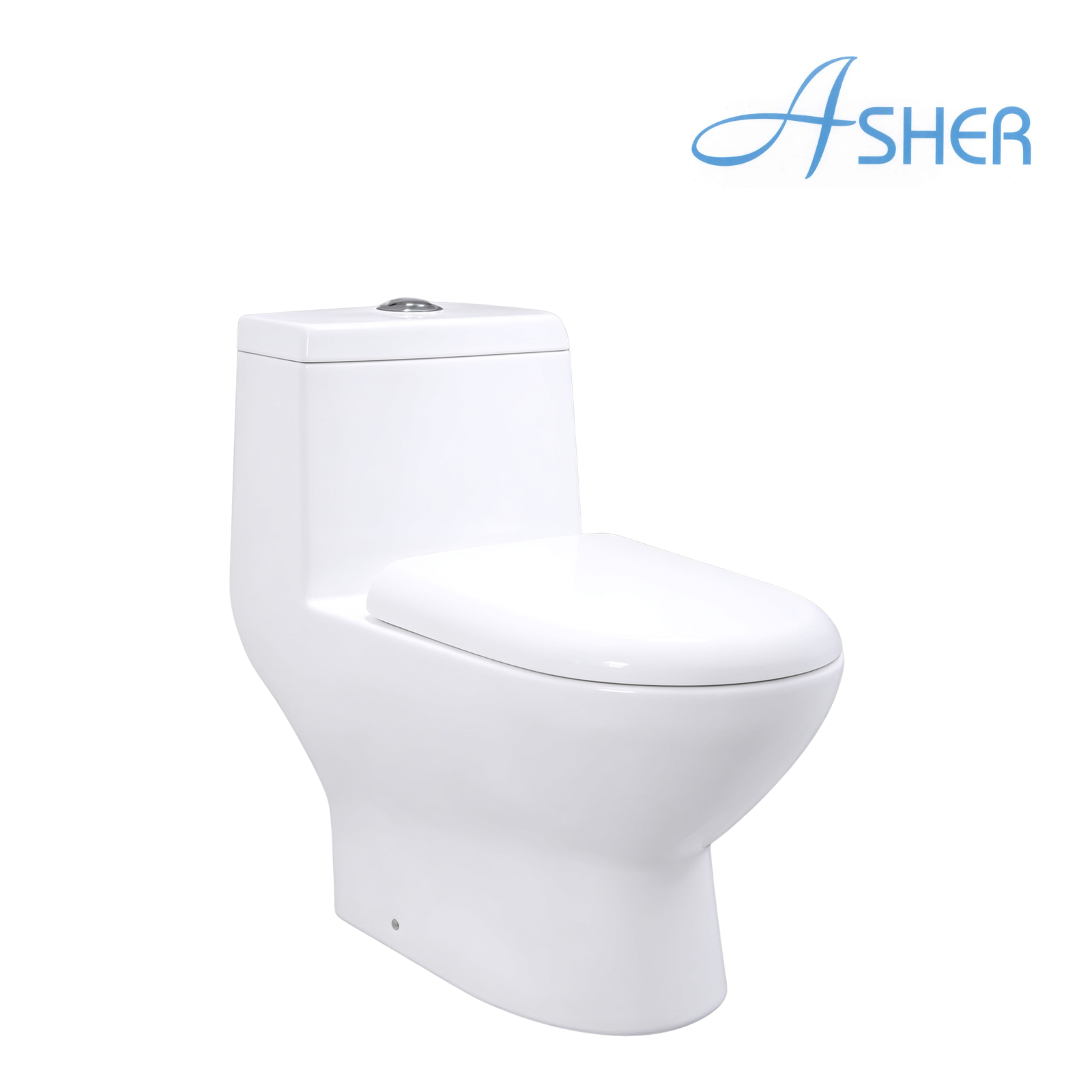 Asher C 1108 S/P S-Trap 250mm P-Trap 180mm One Piece Water Closet Dual Flush Jamban Duduk