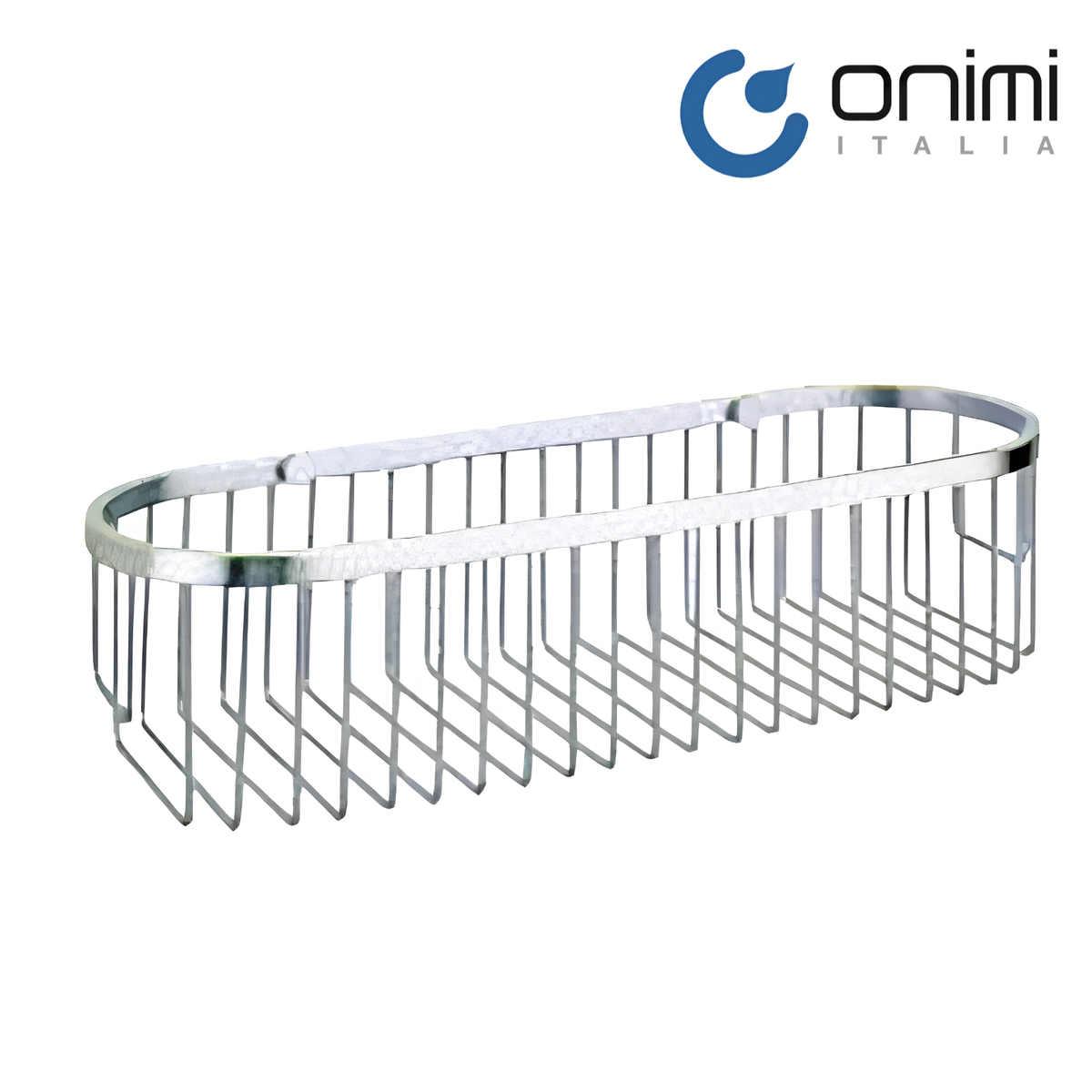 Onimi OM231312 350 × 108 × 93mm Stainless Steel 304 Oval Wire Bathroom Basket – Wall Mounted