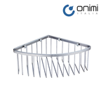 Onimi OM230712 200 × 200 × 70mm Stainless Steel 304 Corner Wire Bathroom Basket – Wall Mounted