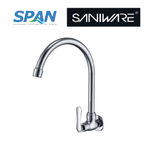 Saniware SWP-BR-3464 Chrome Kitchen Wall Sink Tap Suitable for: Kitchen Sinks, Utility Sinks and Laundry Washing Areas