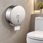 Onimi JPH01MC 252 × 260 × 111mm Stainless Steel 304 Mirror Finish Jumbo Toilet Paper Roll Dispenser – Wall Mounted for Commercial & Public Washrooms