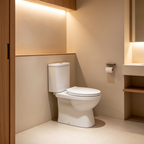Asher C 188 S Close Coupled Water Closet Dual Flush Top Button Soft Close Seat Cover Jamban Duduk