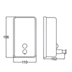 Onimi SD800M 800ml Stainless Steel 304 Wall-Mounted Soap Dispenser – Matt Finish