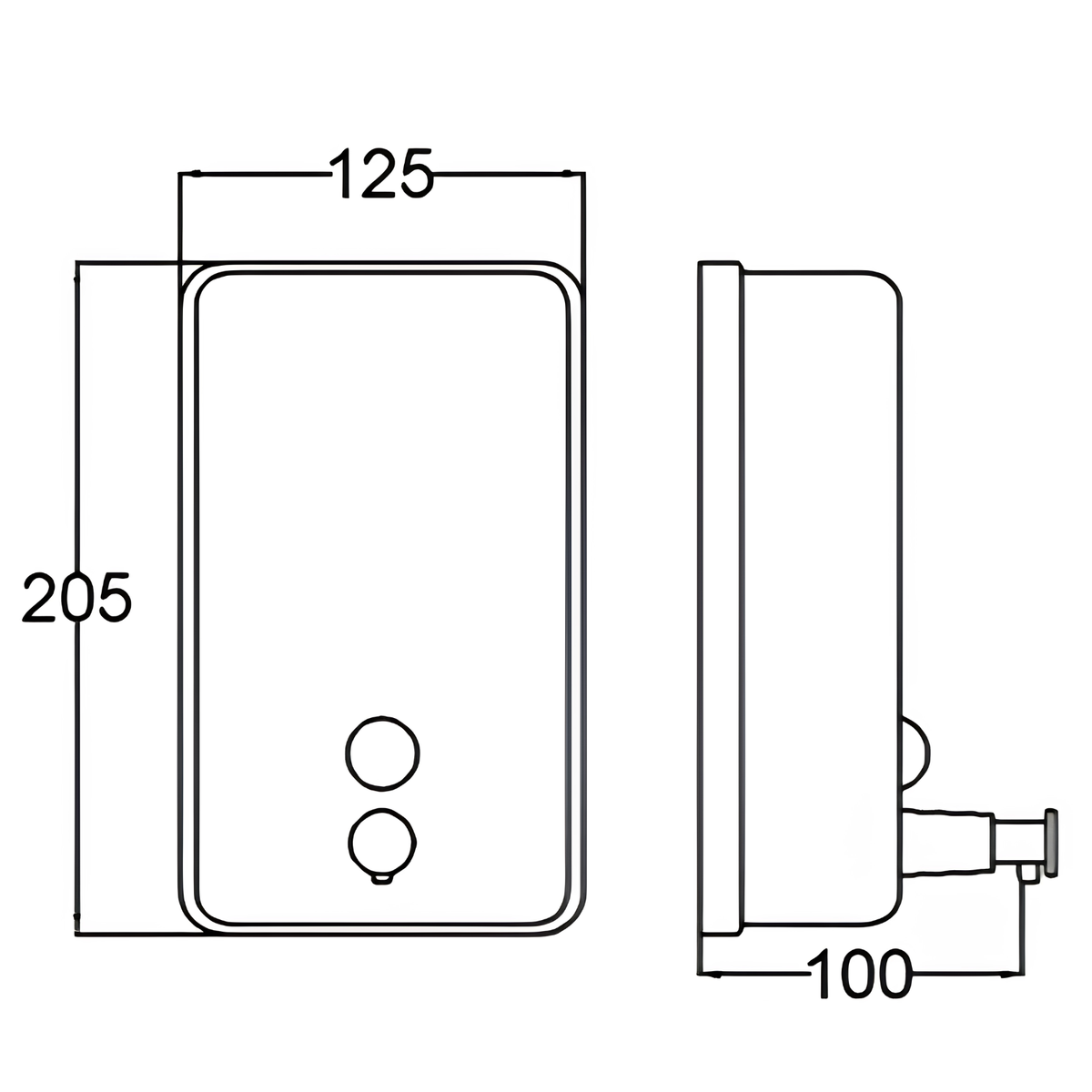 Onimi SD1000M 1000ml Stainless Steel 304 Wall-Mounted Soap Dispenser – Matt Finish
