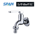 Saniware SWP-BR-3387 Chrome Wall Bib Tap with 3/4″ Hose Connector Suitable for: Laundry Areas, Utility Sinks and Hose Washing Tasks