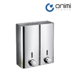 Onimi LD800B 800ml ABS Wall-Mounted Double Polished Chrome Finish Soap Dispenser