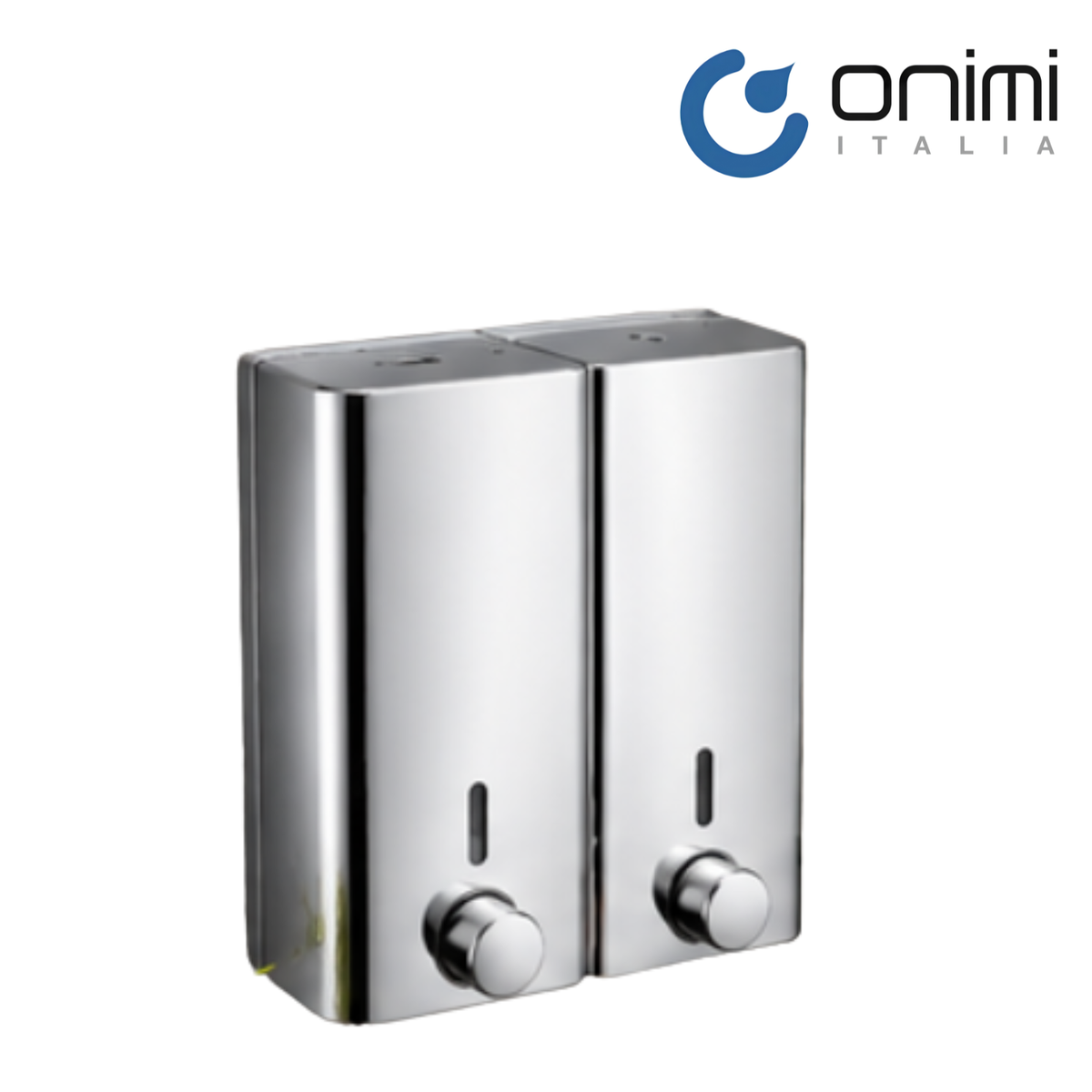 Onimi LD800B 800ml ABS Wall-Mounted Double Polished Chrome Finish Soap Dispenser
