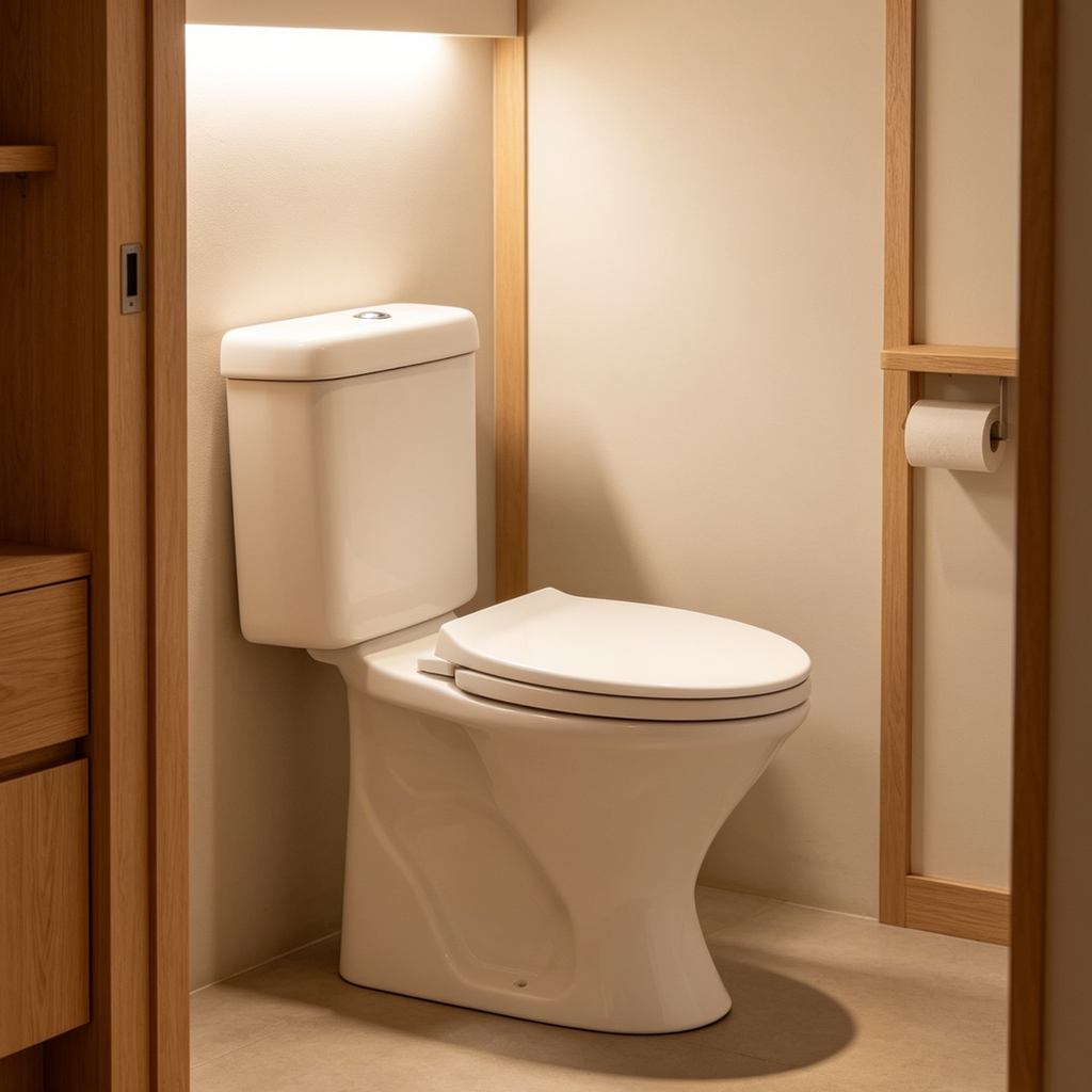 Asher C 110 S/P Close Coupled Water Closet Dual Flush Button Soft Close Seat Cover S-Trap 250mm/ 150mm P-Trap 180mm Jamban Duduk