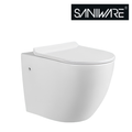 Saniware WC-355 550mm Ceramic Washdown Wall-Hung Toilet Bowl Mangkuk Tandas Bilik Mandi P-Trap 180mm Roughing-In – White