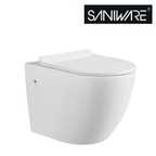 Saniware WC-355 550mm Ceramic Washdown Wall-Hung Toilet Bowl Mangkuk Tandas Bilik Mandi P-Trap 180mm Roughing-In – White
