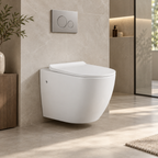 Saniware WC-355 550mm Ceramic Washdown Wall-Hung Toilet Bowl Mangkuk Tandas Bilik Mandi P-Trap 180mm Roughing-In – White