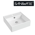 Saniware WB-460 400mm Ceramic White Wall-Hung Basin Sinki Tandas Bilik Mandi For Small Vanity, Compact Bathroom & Renovation Projects