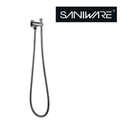 Saniware SWP-SS-304-72 Silver Bidet Spray Set with Angle Valve and Flexible Hose Suitable for: Toilets and Bathrooms Requiring Personal Hygiene and Targeted Rinsing