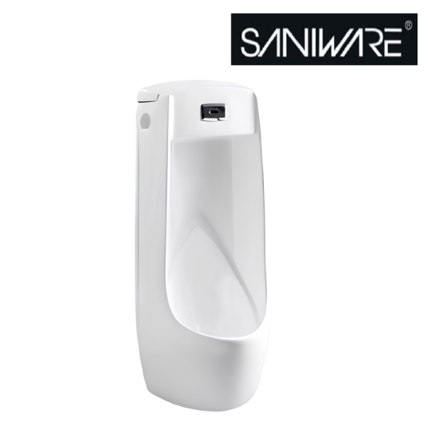 Saniware UB-611 White 1000mm Ceramic Wall-Hung Urinal Bowl 430 x 360 x 1000mm Tandas Lelaki Bilik Air Space-Saving Urinal For Commercial, Office & Public Washrooms