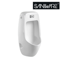 Saniware UB-614 White 790mm Ceramic Wall-Hung Urinal Bowl with Sensor Flush Valve AC Supply 400 x 355 x 790 mm Wall Back Fixing Tandas Lelaki Bilik Air For Commercial & Public Washrooms