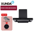 XUNDA CXW-238-WT2003 895mm Kitchen Cooker Hood and Hob | Full Black