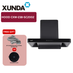 XUNDA CXW-238-WT2003 895mm Kitchen Cooker Hood and Hob | Full Black