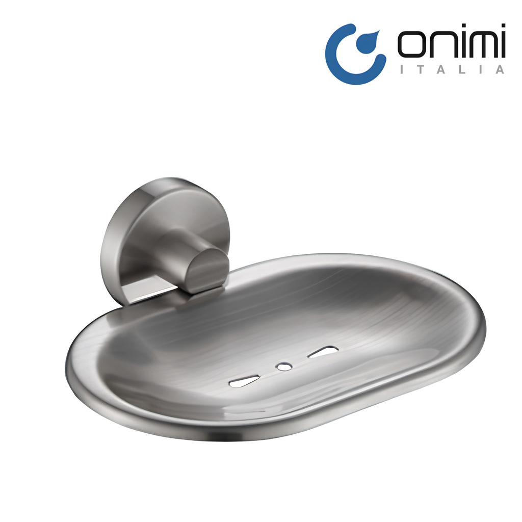 Onimi 2305A 150mm Wall-Mounted Matt Stainless Steel Finish Soap Dish