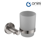 Onimi 2306 Wall-Mounted Matt Stainless Steel Finish Tumbler Holder
