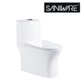 Saniware WC-2097 700mm Ceramic One-Piece Siphonic Toilet Bowl Sinki Tandas Bilik Mandi S-Trap 500mm Roughing-In for Bathroom Renovation & Home Use
