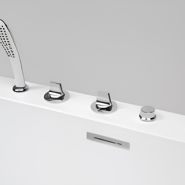 Arris Infinity Nova ars-M1306 White Massage Bathtub 1800 × 1200 × 650mm with 8 Massage Jets, Bubble Bath, Waterfall & LED Lighting