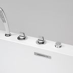 Arris Infinity Nova ars-M1306 White Massage Bathtub 1800 × 1200 × 650mm with 8 Massage Jets, Bubble Bath, Waterfall & LED Lighting