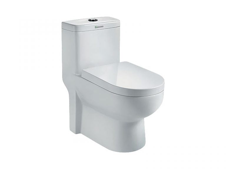 Docasa A310 P-trap 180mm S-Trap 200mm 250mm 300mm Bathroom One Piece Rimless Washdown WC Water Closet Jamban Duduk
