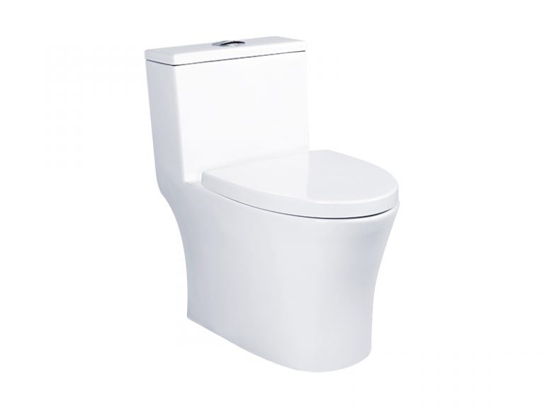 Docasa A333 P-trap 180mm S-Trap 200mm 250mm Bathroom One Piece Rimless Washdown WC Water Closet 1 Piece Jamban Duduk