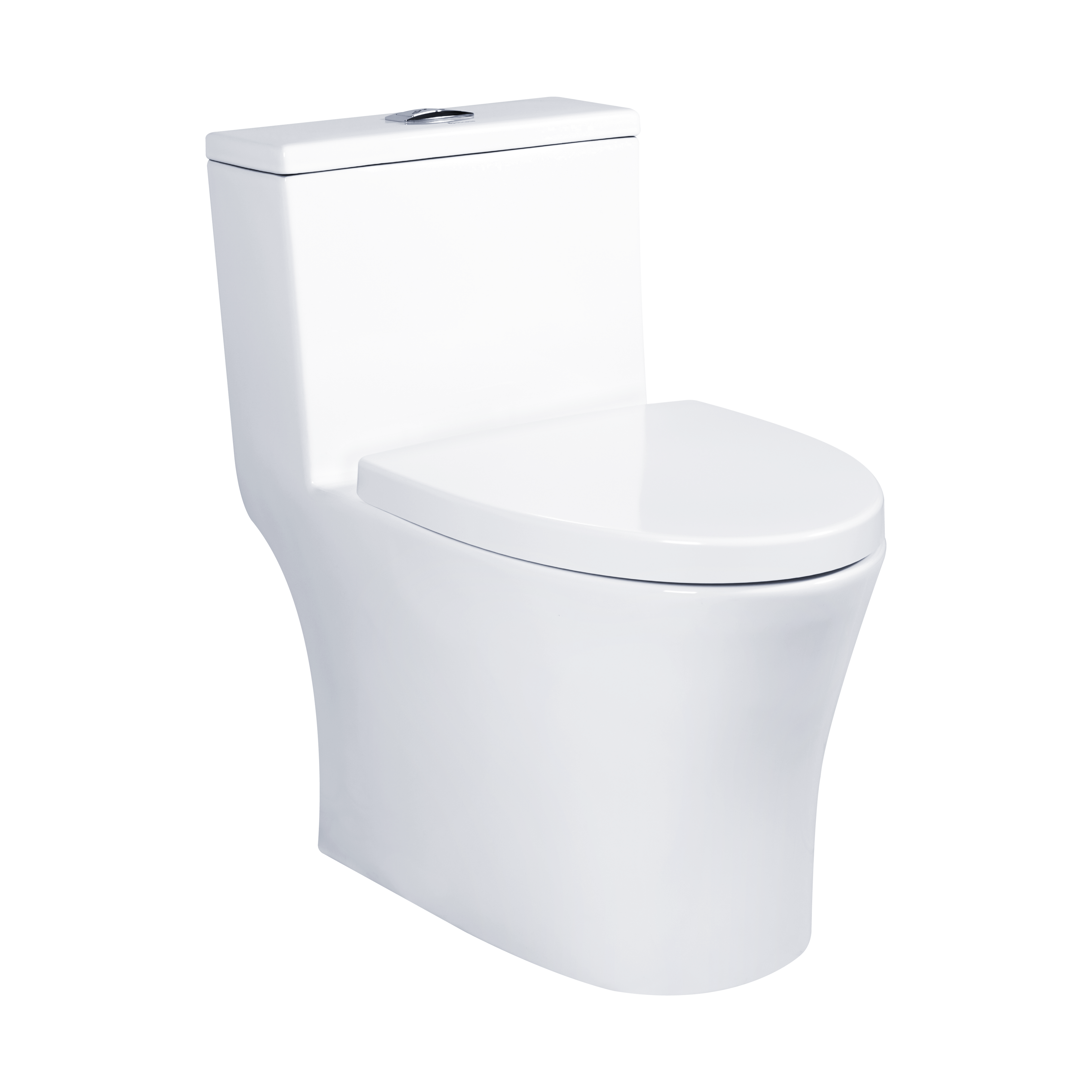 Docasa A333 P-trap 180mm S-Trap 200mm 250mm Bathroom One Piece Rimless Washdown WC Water Closet 1 Piece Jamban Duduk