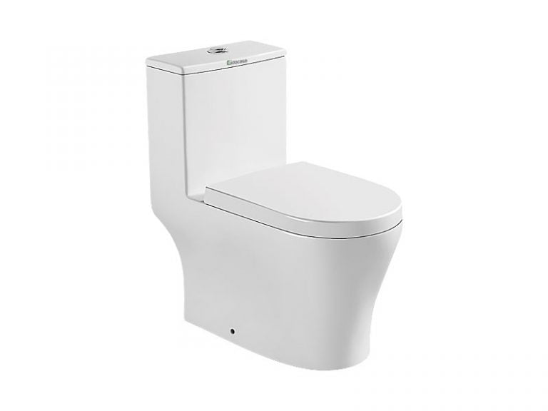 Docasa A368 P-Trap 180 S-Trap 250mm Bathroom One Piece Rimless WC Water Closet 1 Piece Jamban Duduk UF Solf Close Cantik