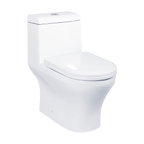 Docasa A370 P-trap 180mm S-Trap 200mm 250mm Bathroom One Piece Rimless Washdown WC Water Closet 1 Piece Jamban Duduk