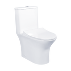Docasa A400 P-trap 180mm S-Trap 100mm till 300mm Bathroom One Piece Rimless Washdown WC Water Closet 1Piece Jamban Duduk