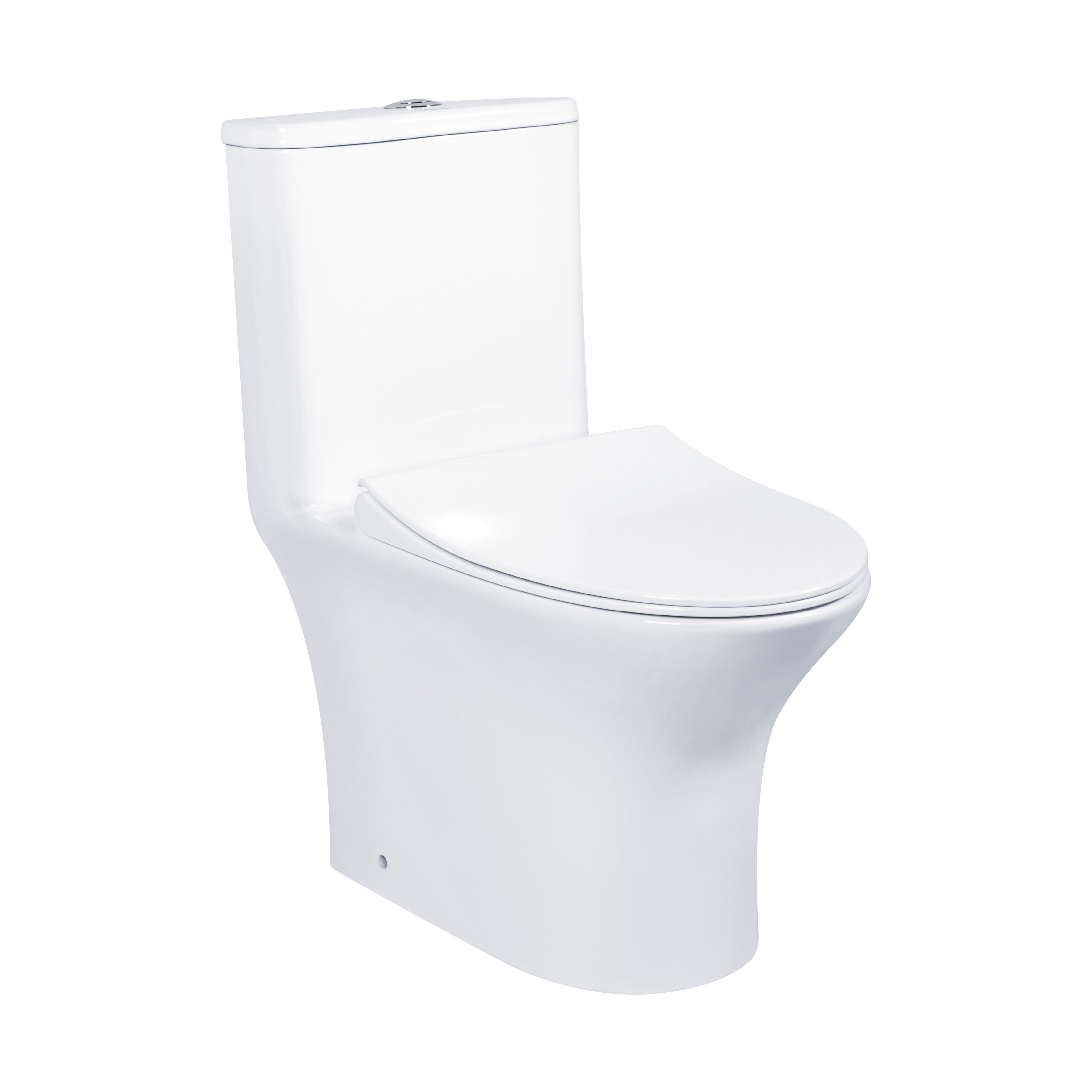 Docasa A400 P-trap 180mm S-Trap 100mm till 300mm Bathroom One Piece Rimless Washdown WC Water Closet 1Piece Jamban Duduk