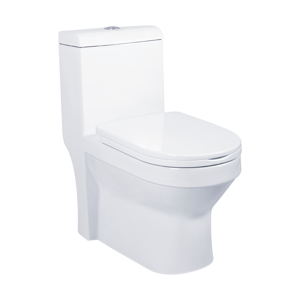 Docasa A890 P-trap 180mm S-Trap 250mm 300mm Bathroom One Piece Rimless Washdown WC Water Closet 1 Piece Jamban Duduk