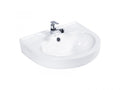 DOCASA B306 410mm Ceramic White Wall Hung Basin Basin Sinki Tandas Bilik Mandi For Bathroom,Dining Area, And Outdoor