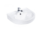 DOCASA B306 410mm Ceramic White Wall Hung Basin Basin Sinki Tandas Bilik Mandi For Bathroom,Dining Area, And Outdoor