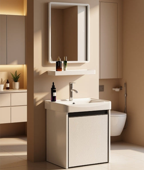 [Malaysia Day Special Bathroom Package] One-Piece Water Closet + 430mm Aluminium Basin Cabinet Set