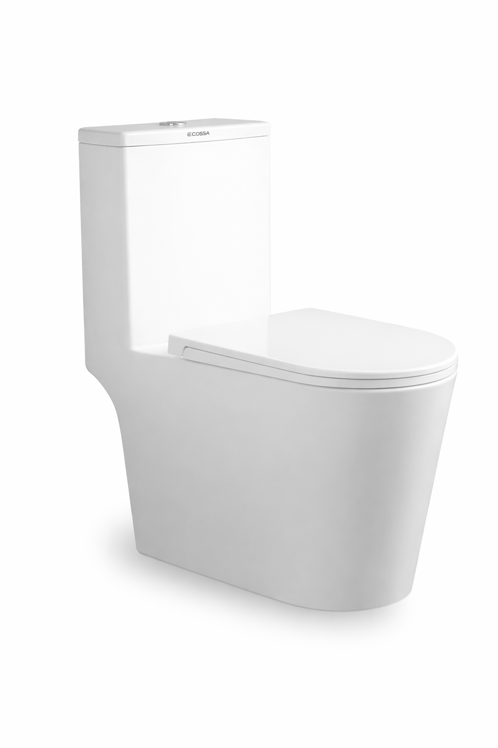 Docasa A444 P-Trap 180mm S-Trap 100mm - 300mm Bathroom One Piece Tornado Rimless WC One Piece Jamban Duduk UF Solf Close