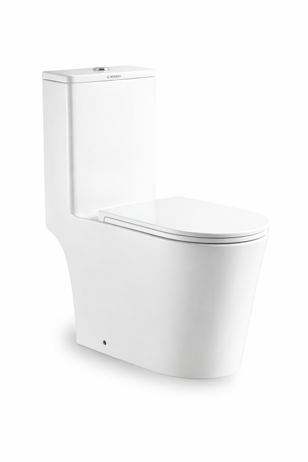 Docasa A380 P-Trap 180 S-Trap 250mm Bathroom One Piece Tornado Rimless WC Water Closet 1Piece Jamban Duduk UF Solf Close