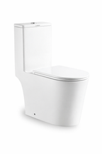 Docasa A380 P-Trap 180 S-Trap 250mm Bathroom One Piece Tornado Rimless WC Water Closet 1Piece Jamban Duduk UF Solf Close