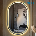 Glorex GLC 2006N(LED) Pill Shape LED Bathroom Mirror 500×800mm Frameless Front + Back LED Light