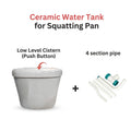 Asher T62 Ceramic Cistern Set for 2-Piece Close Couple Toilet Bowl