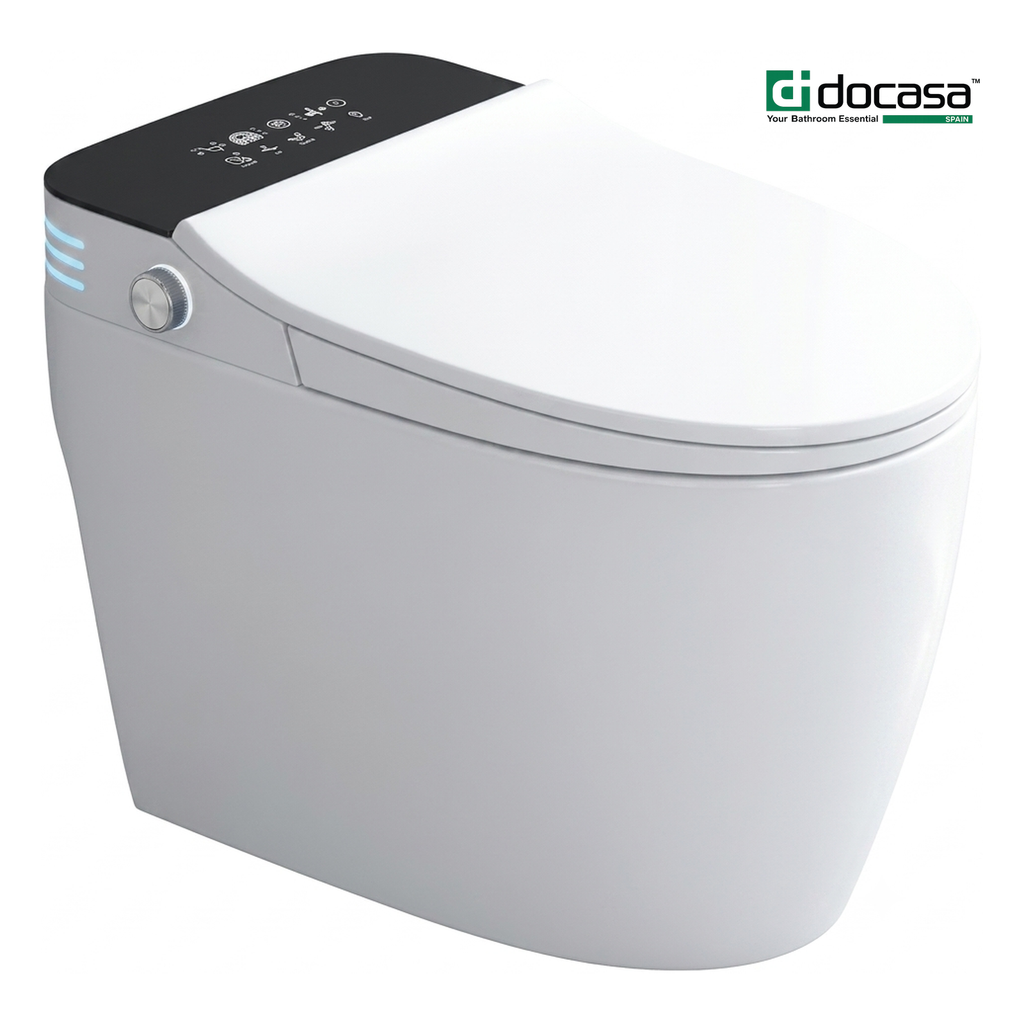 DOCASA A6000 Ceramic PTRAP STRAP 200MM 250MM 300MM Smart Toilet Bowl Set Auto Sensor Dual Flush Tankless Water Closet