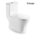 Docasa A040 P-trap 180mm S-Trap 200mm 250mm Bathroom One Piece Rimless Washdown WC Water Closet 1 Piece Jamban Duduk