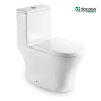 Docasa A376 P-trap 180mm S-Trap 200mm 250mm 300mm Bathroom One Piece Rimless Tornado Flush Washdown WC Water Closet 1 Piece Jamban Duduk