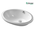 DOCASA 207 560mm Ceramic White Under Counter Basin Sinki Tandas Bilik Mandi For Bathroom,Dining Area, And Outdoor