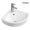 DOCASA B310D 280mm Ceramic Wall Hung Basin Sinki Tandas Bilik Mandi For Bathroom, Dining Area, And Outdoor